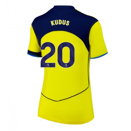 Tottenham Hotspur Mohammed Kudus #20 Replika Tredjetrøje Dame 2025-26 Kortærmet Tottenham Hotspur Mohammed Kudus #20 Replika Tredjetrøje Dame 2025-26 Kortærmet